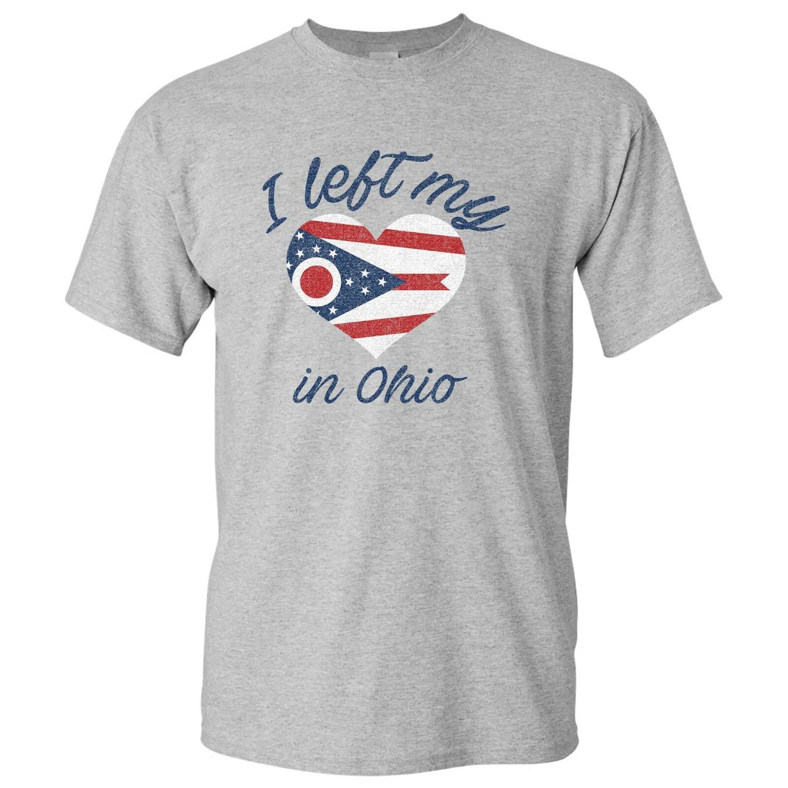 Я оставил свое сердце в Огайо - Футболка с гордостью за родной город - Спортивно-серый 3XL