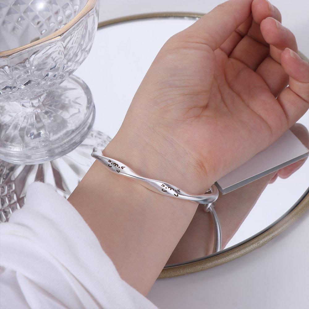 Classic Copper Bracelets Adjustable Cute Hand Bracelet Sweet Cat Bangle  Party