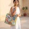 Shoulder Bag Usalover925 Floral Quilted Cotton Block Print Shoulder Bag 05