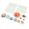 14pcs Glowing Planets Wall Stickers Glow in The Dark Star Solar System Decal for Children Bedroom Nursery Mini Solar