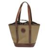 HUNTING WORLD Mini Tote Handbag Canvas Khaki X Brown Unisex 4620969 Used