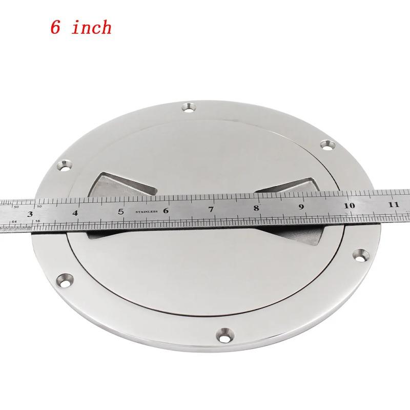 3/4/5/6 Inch Marine Floor Access Panel Hatch 316 Boat Stainless Steel Boat Round Disc Deck Inspection Plate Hatch Kayak