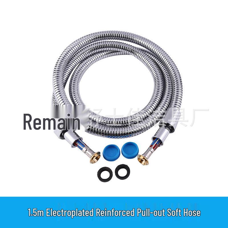 Stainless Steel Shower Hose, 1.5m/2m, Universal for Hot/Cold Water Heater