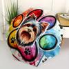 1pc Paw Print Yorkshire Terrier Artwork Umbrella with Plastic Handle,Suitable for All Seasons Home Travel Outdoor UmbrellaM1226