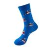 Stylish Mid-Calf Socks With Animal Print Dog Cat Design Men Women Cotton Blend Comfortable Casual