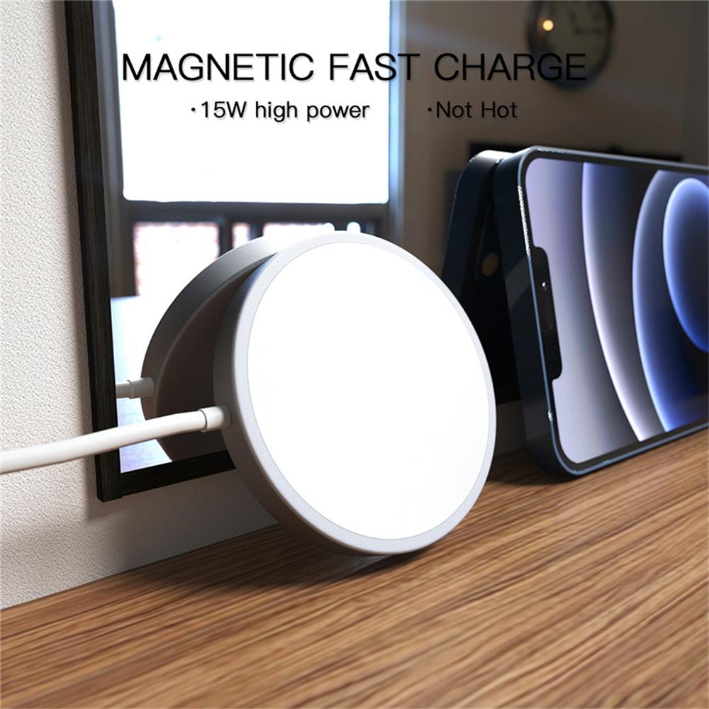 15W White Magnetic Wireless Fast Charge For iPhone 12 12 Pro 12 Pro Max 12 Mini