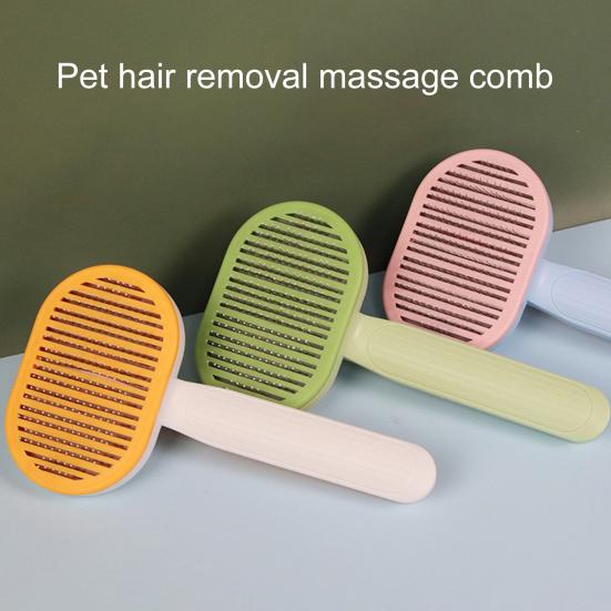 Szczotka igłowa ze stali nierdzewnej, antystatyczna, czyszcząca, grzebień dla kotów i zwierząt domowych, do delikatnego usuwania sierści, masaż