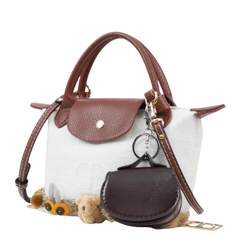 DIOR Bag [Customized Cosmetic Bag] Mocha Lulu Simple Niche High-end Trend Commuting Exquisite Fashion Versatile Cute Style Polyester Fiber Storage