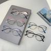 Women Cat Eye Glasses  New Fashion Multi-color Rim Blue Light Blocking Sweet Eyeglasses Trendy Stylish Design Eyewear