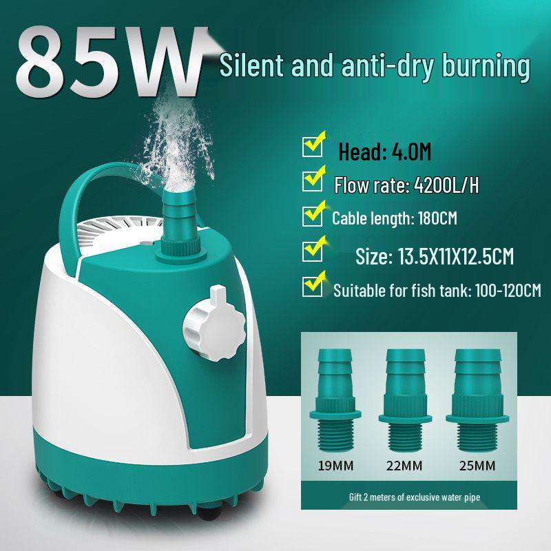 SQG Leise Aquarium Tauchpumpe - Kompakter Bodenansaug-Wasserzirkulationsfilter