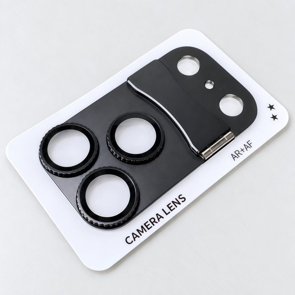 Foldable Stand Phone Camera Lens Protector Anti-scratch Full Cover Phone Lens Cover Aluminum Alloy for iphone 18 Pro MAX 18Pro