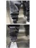 Men's Rogue Style Elastic Slim-Fit Nine-Point Jeans with Drawstring - Versatile for Spring and Autumn
