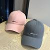 2026New Sun Protection Hat with American Lettering, Soft-top Fashion Baseball Cap for Women, Wide-brimmed Street Cap for Men