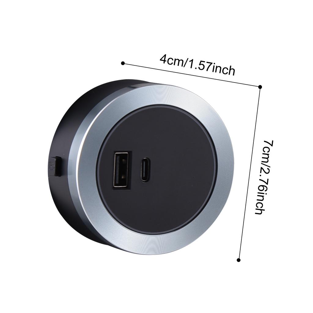 Schienenadapter USB- und Typ-C-Buchsenadapter Stromschienenadapter SP5