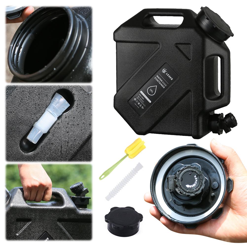 

10L Camping Water Container Large Capacity Outdoor Water Bucket Portable Car Water Tank with Faucet for Camping Cooking Picnic