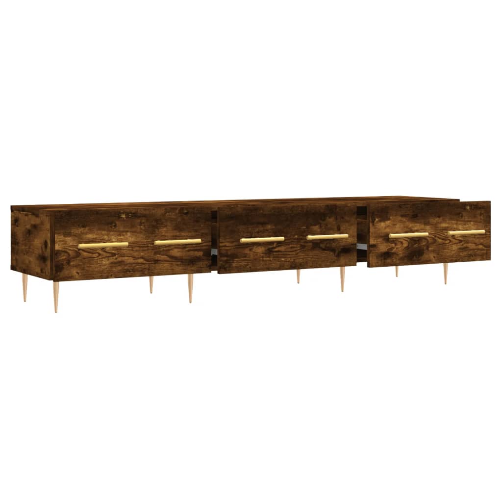 TV Cabinet Smoked Oak 150 X 36 X 30 Cm Particleboard