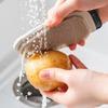 2Pcs Multifunctional Fruit Vegetable Brush Food-grade Double Side Potato Carrot Cleaner Silicone Soft Rubber Silicone Dish Brush