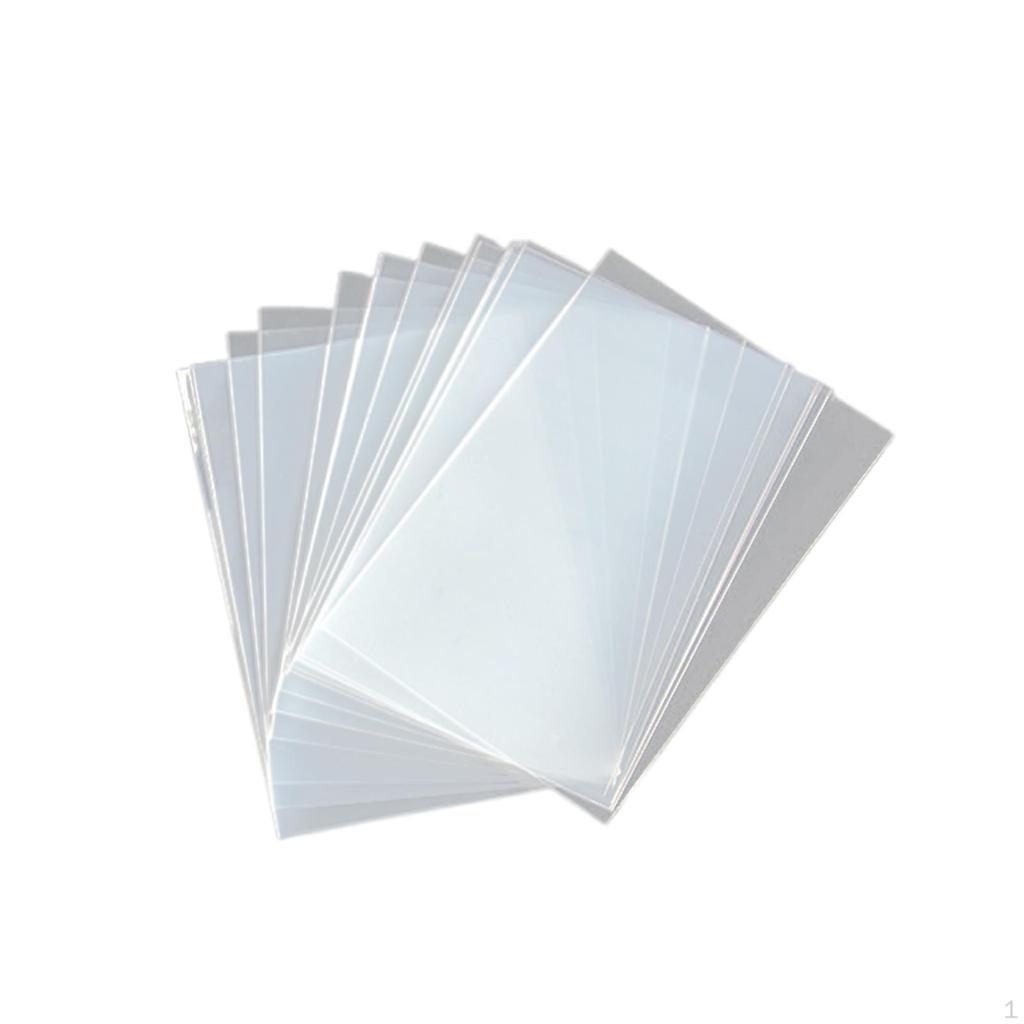 50 Pieces Card Sleeves Case Replacement Versatile Collectible Cover Transparent for Baseball