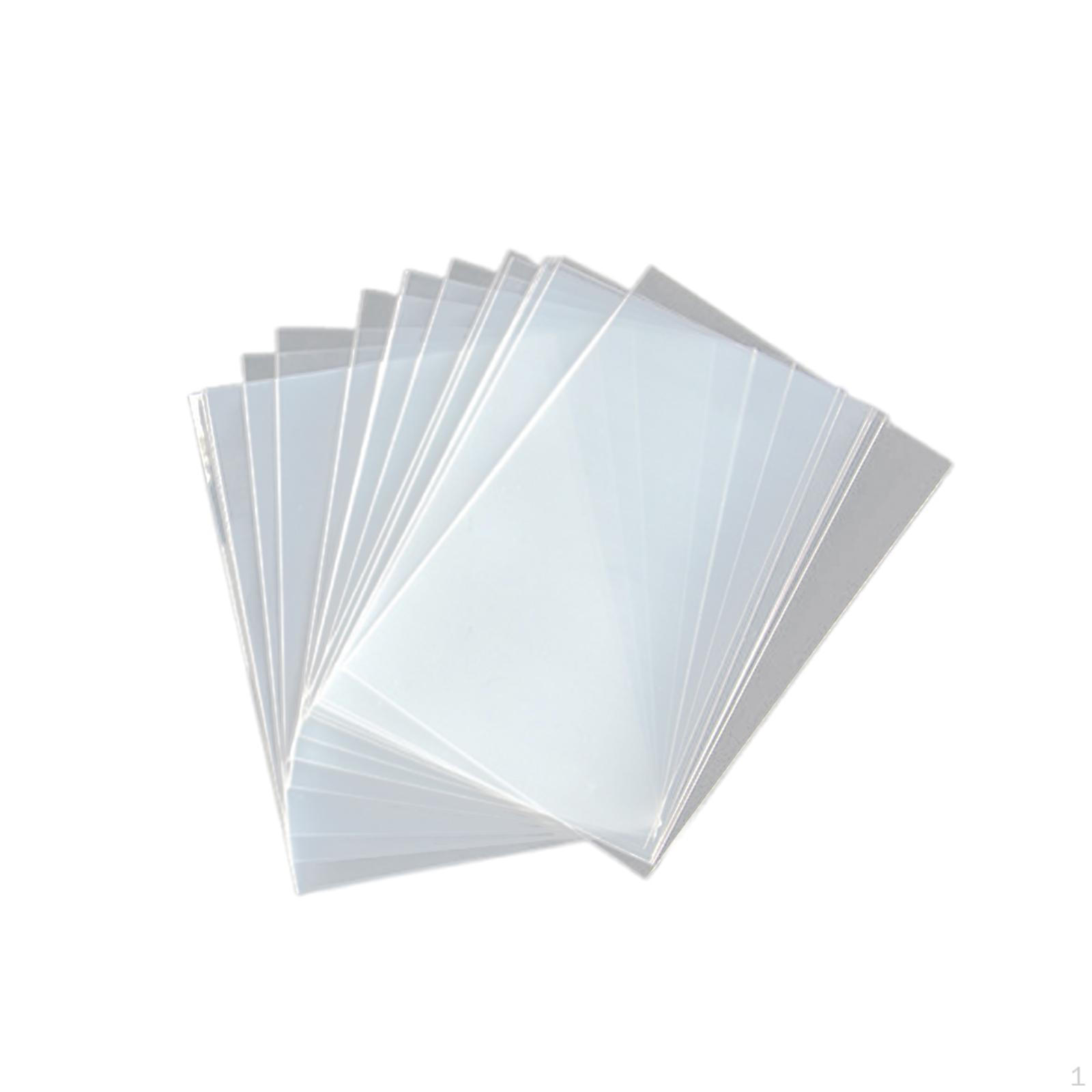 

50 Pieces Card Sleeves Case Replacement Versatile Collectible Cover Transparent for Baseball 8.7cmx5.6cm