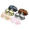 Fashion Square Shield Sunglasses Women Men Oversized One Piece Goggle Eyeglasses Brand Designer Luxury Vintage Sun Glasses