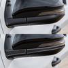 4pcs Black Carbon Fiber Rearview Mirror Cover Trim For Toyota Hilux 2015-