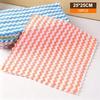 10Pcs Dishwashing Cloth Kitchen Rainbow Cloth Absorbent But Not Shedding Hair Table Cleaning Towel Household Thick Scouring Pad