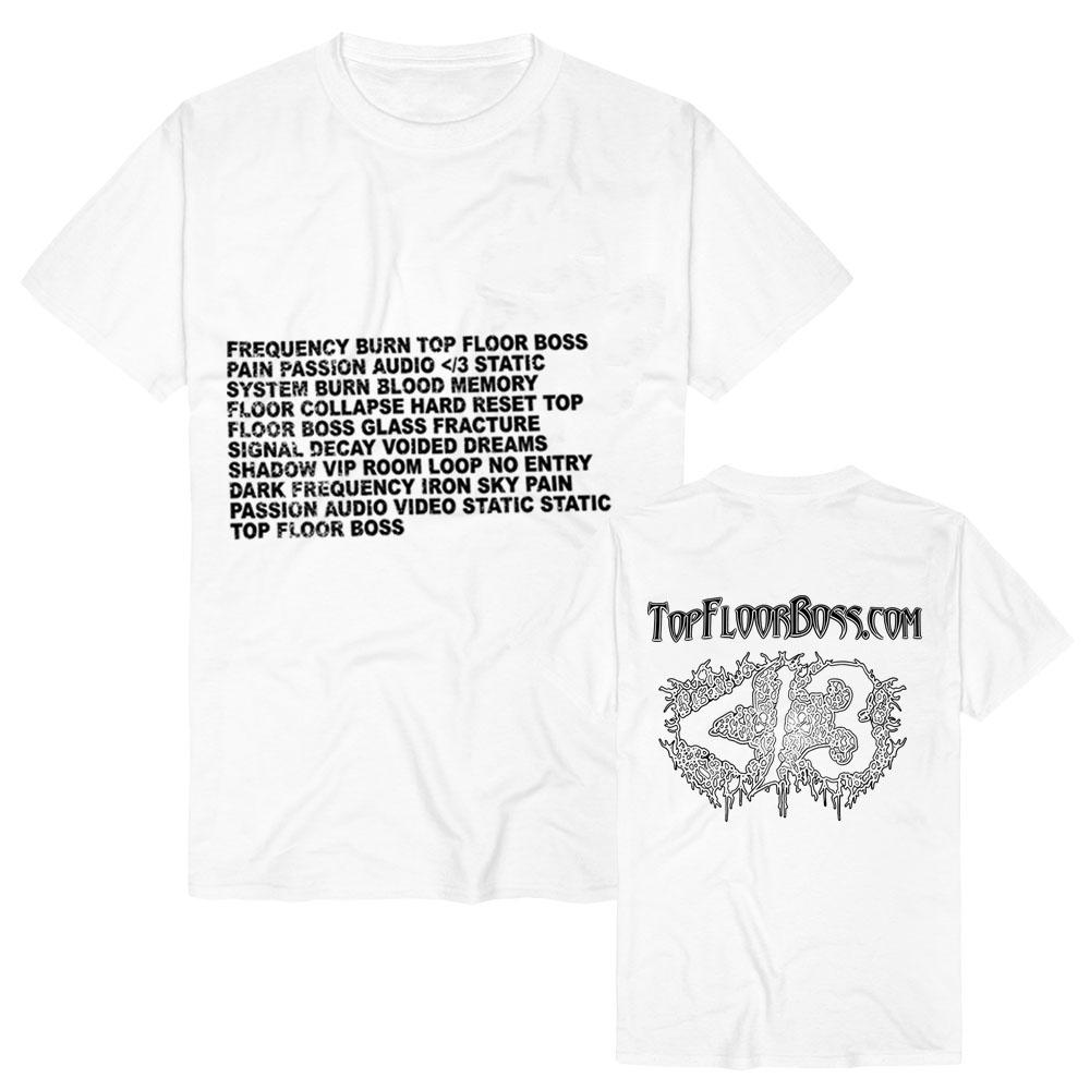 Destroy Lonely Top Floor Boss Poem T-Shirt Dark Streetwear Gothic Punk style Printing High Quality soft 100% cotton women men XS