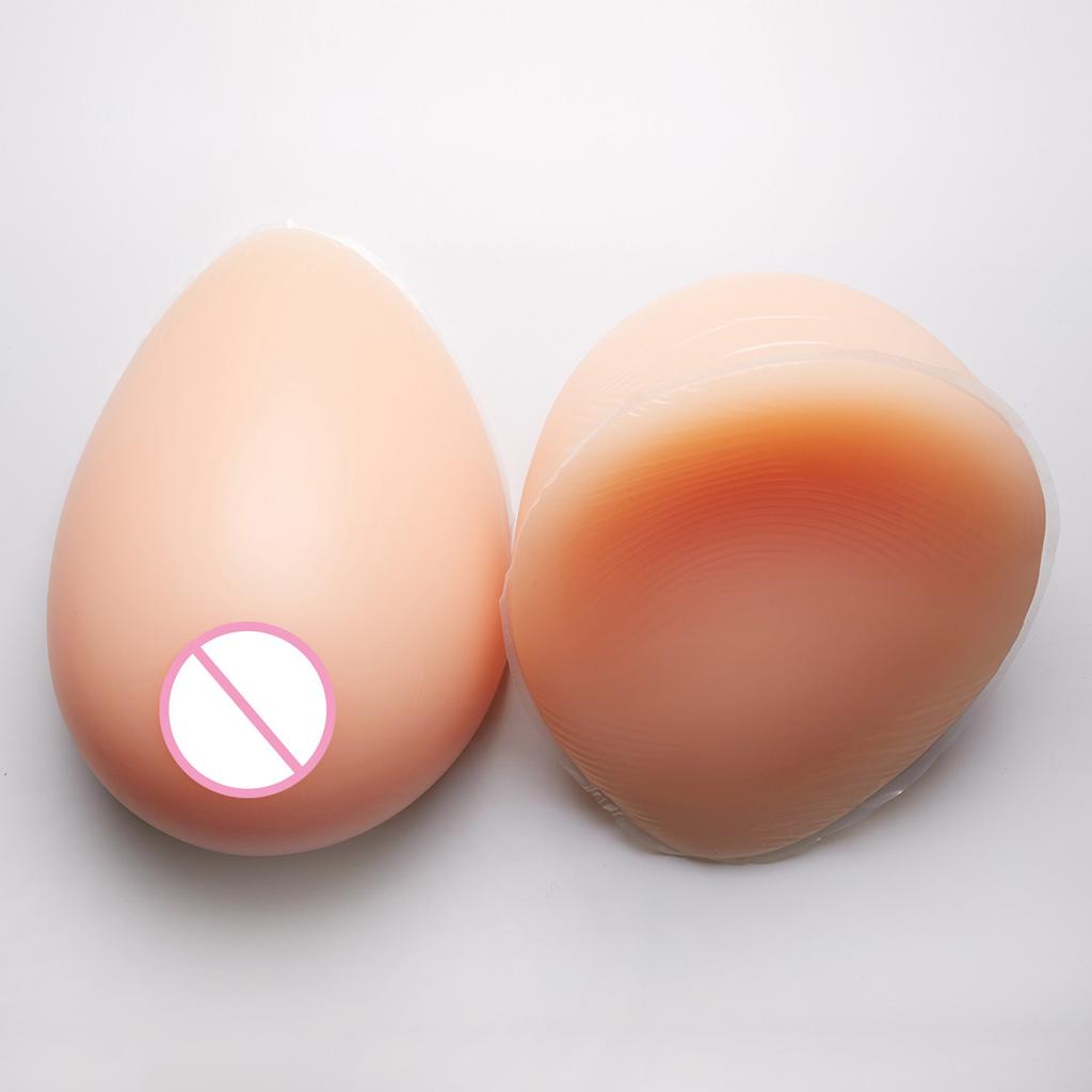 300-1600g Water Drop Shape Silicone Breast Forms Fake Boobs Breast for Cross Dresser Beauty