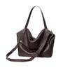Leather Large-Capacity Bag Niche Fashion Women'S Bag Commuter Shoulder Bag Casual Messenger Tote Bag