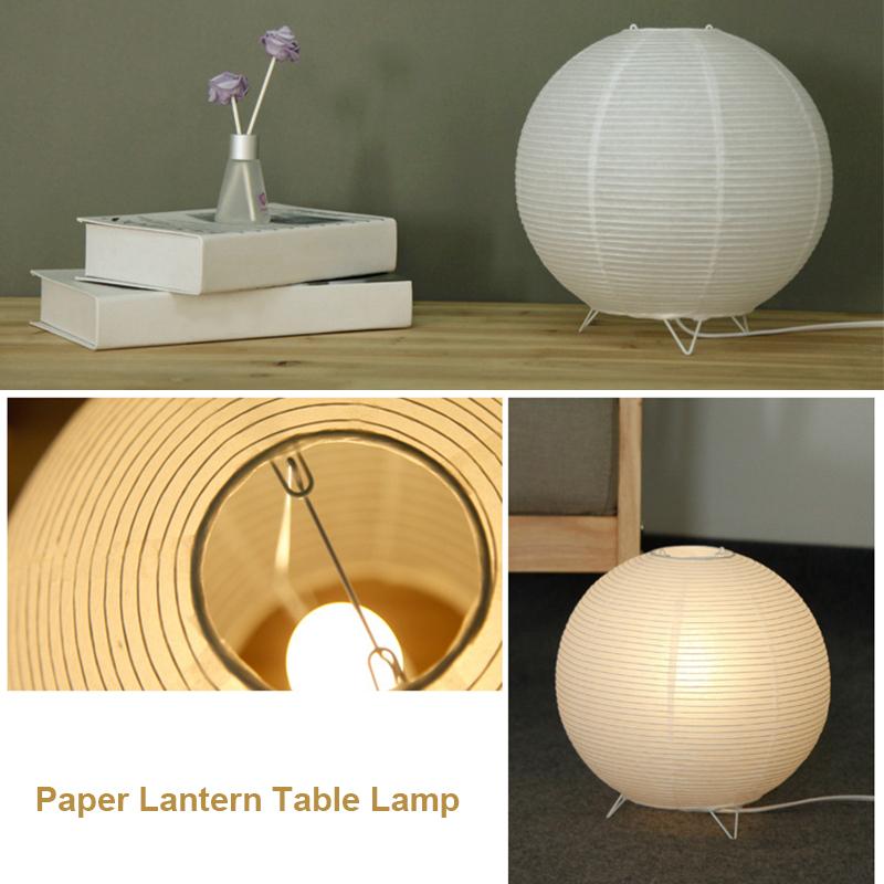 1PC Eco-Friendly Nordic Lighting Paper Lantern Table Lamp Scandinavian Paper Lantern Bedroom Decor
