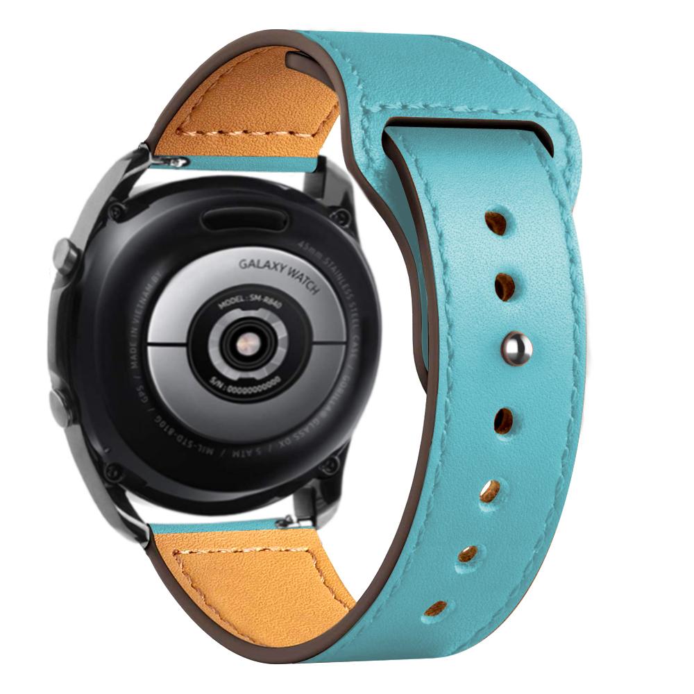 20mm 22mm watch Straps For Samsung Galaxy watch 7 FE 6 5 pro/4 Classic Leather bracelet amazfit bip/Huawei GT/2/3 Pro 4 5 6 band