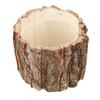 Bark Flower Bucket Indoor Planter Log Holder Natural Wood Flower Container Rustic Bark Design Planter Party Home Decor