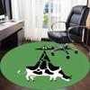 1 Stück Kuh UFO Büro Runder Teppich, Indoor-Matte Geeignet Für Büro, Unter Bürostühlen Schlafzimmer Wohnzimmer Heimdekoration, Zimmerdeko D060