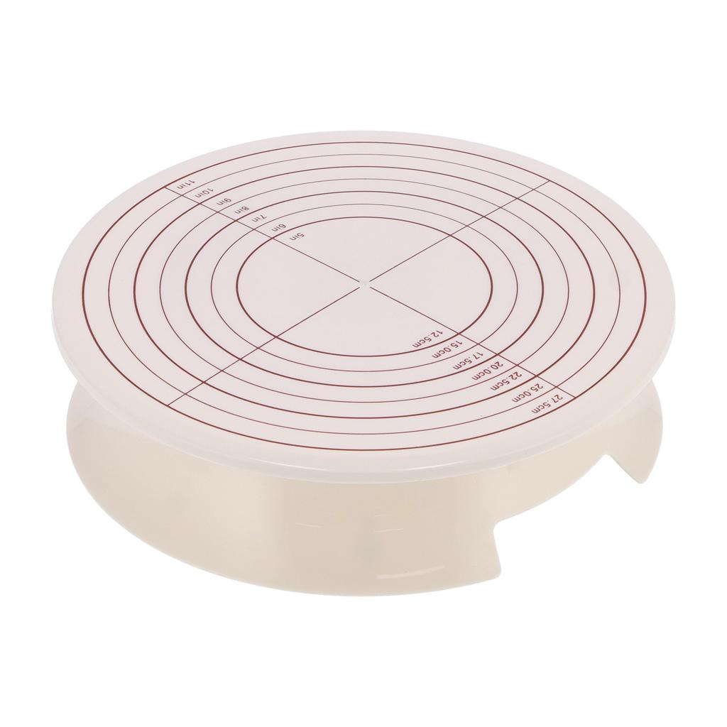 DIY Kuchen Drehteller Basis Rutschfest Drehbar Kuchen Dekorierständer Backwerkzeug mit Skala