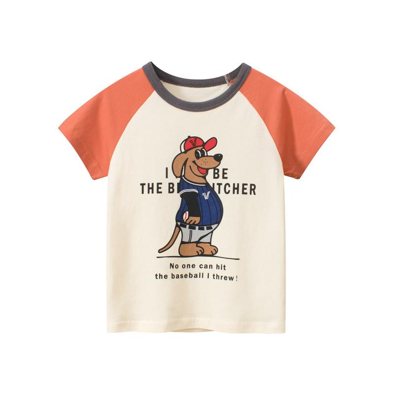 2025 Sommer Kinder Jungen Kurzarm Grafik T-Shirts Cartoon Gedruckt Kleinkind Jungen Oberteile 2-8 Jahre Kinder Baby Jungen T-Shirts Kleidung