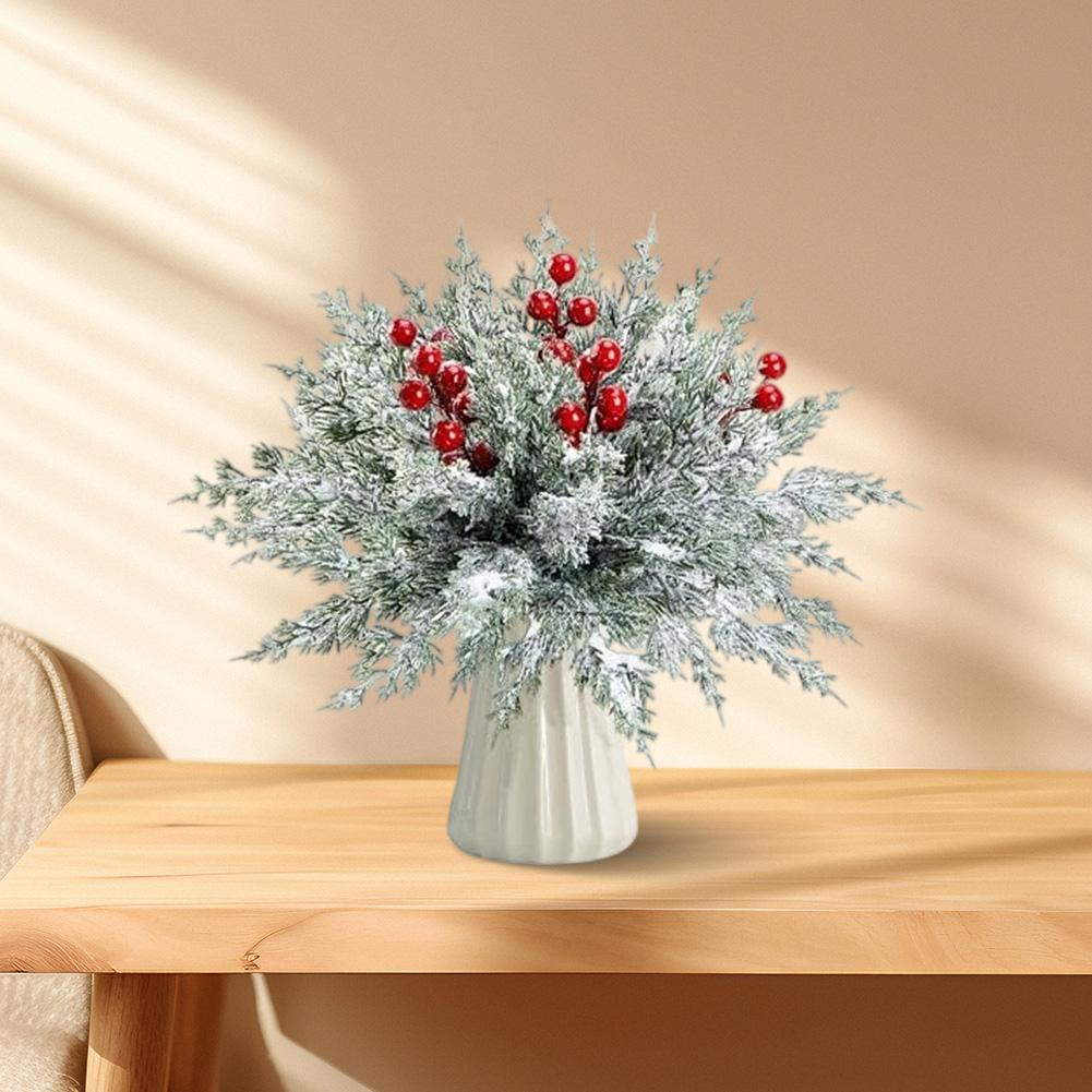 Artificial Christmas Holiday Decor Christmas And New Year Artificial Plant 10 Inch Branches 7 Inch Berry Stems 1