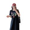 2026 Summer Short-Sleeve Printed Dress, Korean Casual Lazy T-Shirt, Loose Plus Size Over-the-Knee Long Skirt