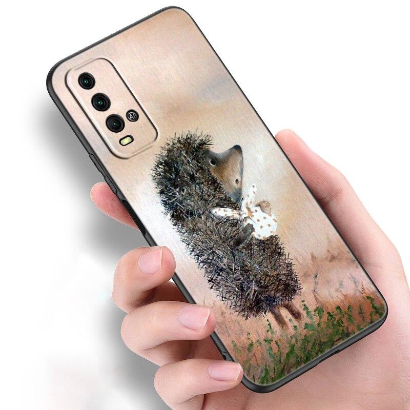 

Силиконовый чехол для телефона «Ежик в тумане» для Xiaomi Redmi Note 11 10 9 8 Pro 11T 10T 10S 9S 8T 9 9A 9C 9T, черный чехол, чехол Redmi Note 11 Pro