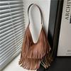 Personalized shoulder bag women's summer new women's large-capacity tassel fashion trend portable underarm bag