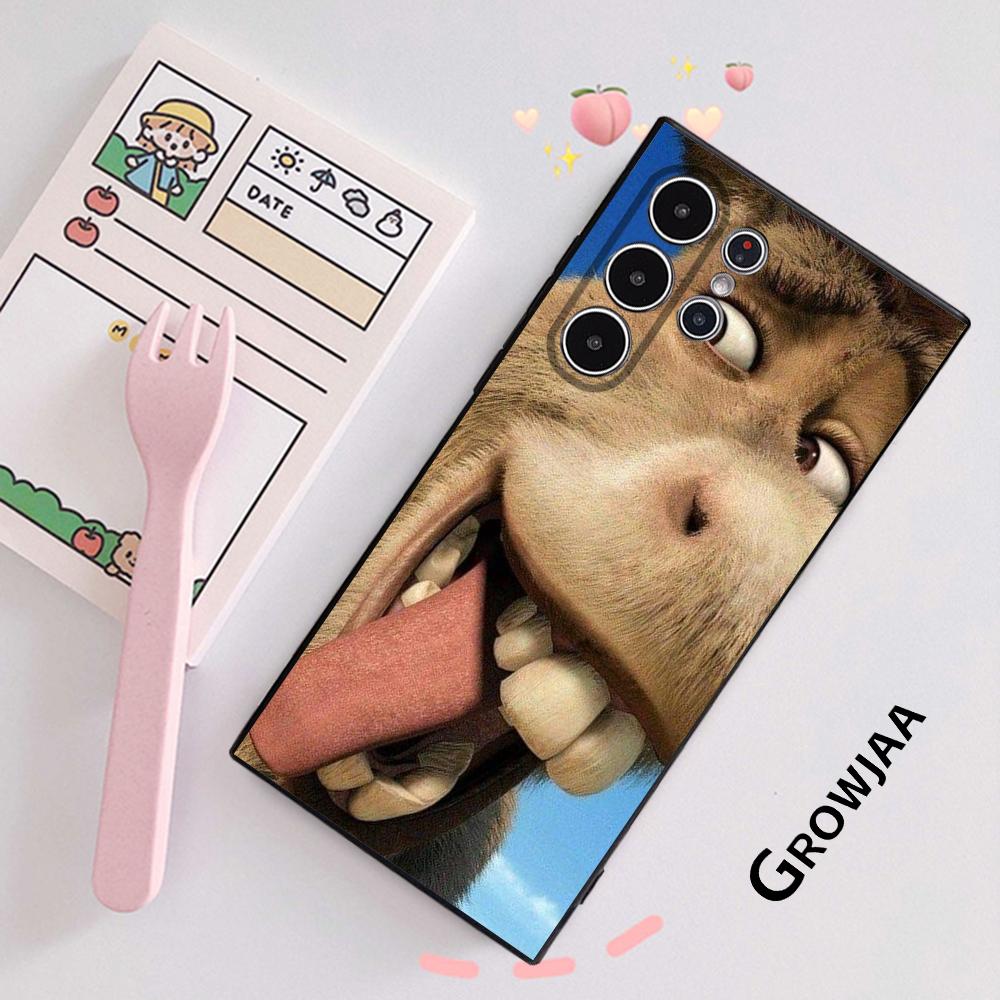 Funny Anime Movie S-Shrek Phone Case Samsung Galaxy S25 S24 S22 S23 Ultra S21 S20 Plus 5G Frosted Non-Slip Full Cover Soft Case