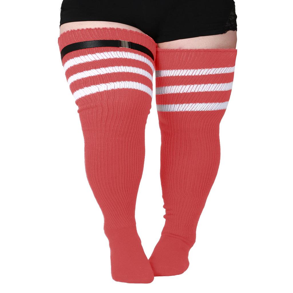 Plus Size Women's Compression Knee-High Socks - Extra Thick Over-the-Knee for Autumn/Winter