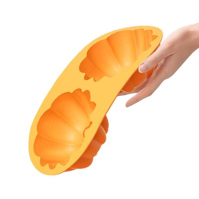 Halloween Pumpkin Silicone Cake Mold Candy Making Mould 2-Cavity Easy Demoulngding Chocolate Mould For Harvest Thanksgiving