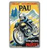 Placca in Latta Vintage Moto, Decorazione Garage Officina Dacha 20x30cm