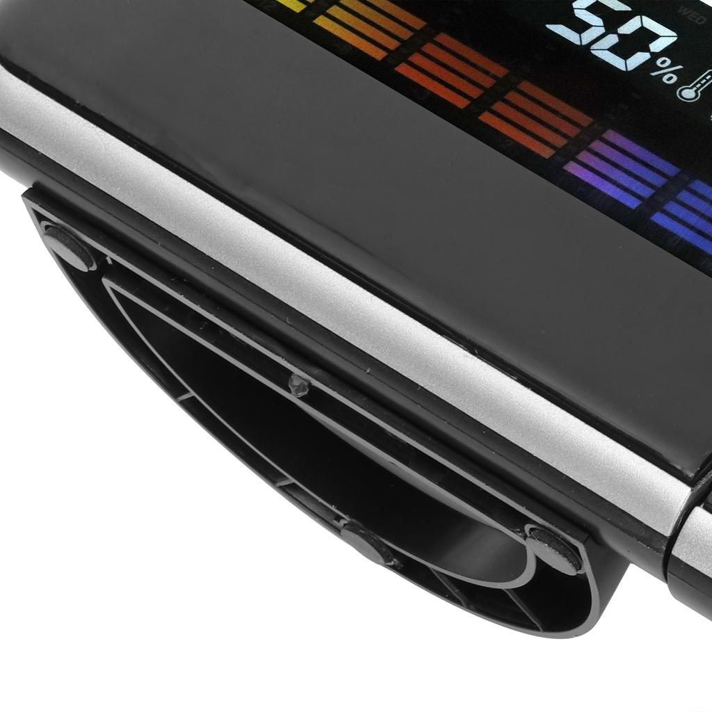 Indoor Projection LED Clock Thermometer Hygrometer Wther Forecast Snooze Perpetual Calendar