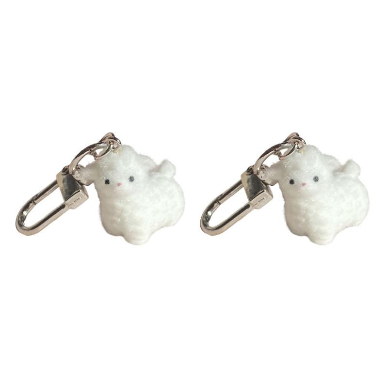 Lovely Adorable Alpacas Keychain Portable Resin Designs Decoration for Animal Lovers and Accessory Enthusiasts