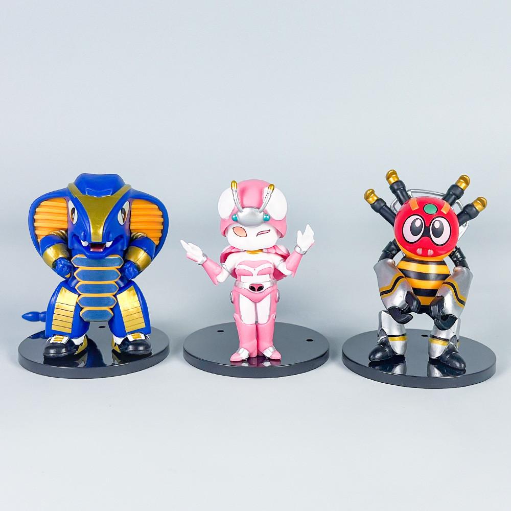 Kumonga Kabutack Keros Cartoon Animated Character Model Ornament Set Desk Decor