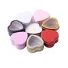 Tinplate Heart Shape Tins Silver/Red/Pink Jewelry Box Creative Heart-shaped Containers  DIY