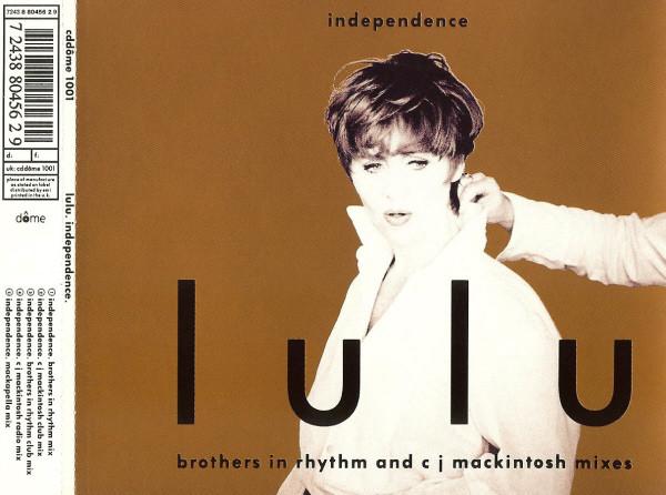 

CD LULU - Independence CDDOME1001 Dome Records, P 1993 UK Pop Used