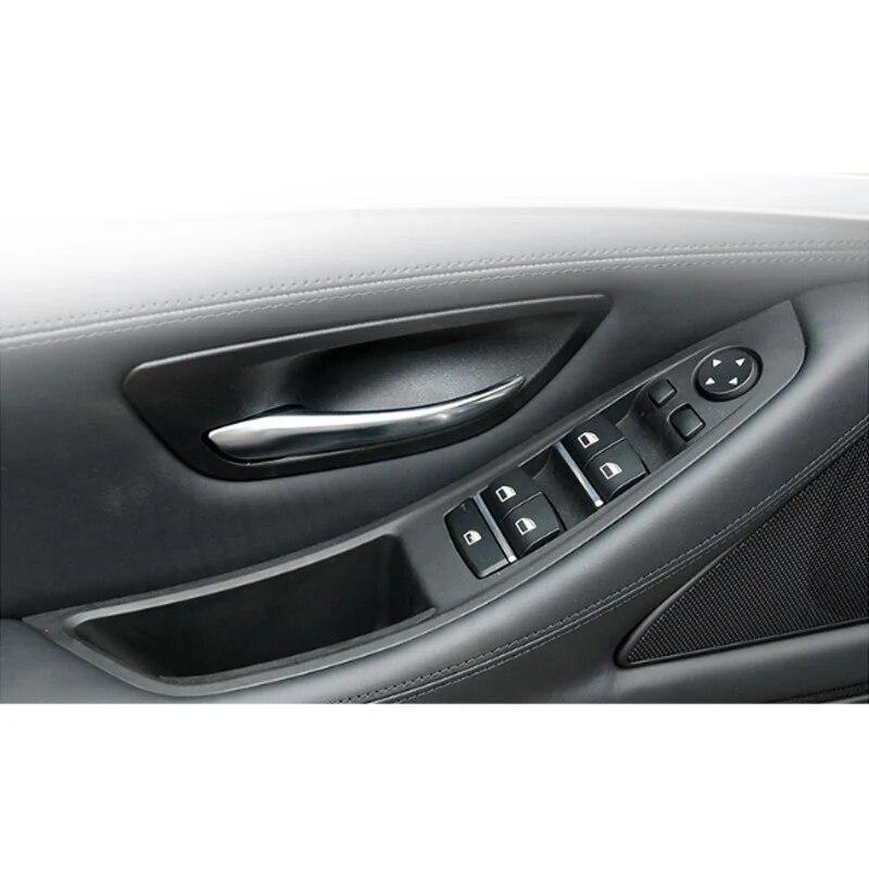 Left Hand Drive LHD For BMW 5 Series F10 F11 Gray Beige Black Car Interior Inner Door Handle Panel Pull Trim Cover