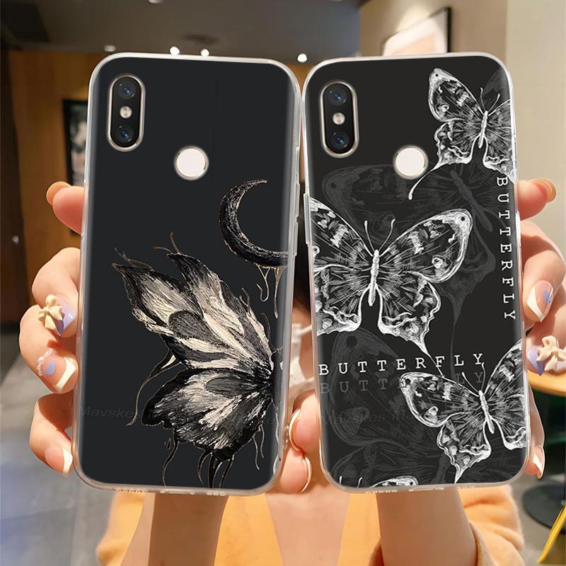For Xiaomi Mi 8 Case Mi8 Phone Case Panda Butterfly Soft Silicon Back Cover For Xiaomi8 M1803E1A Case Fashion Funda Bags Housing
